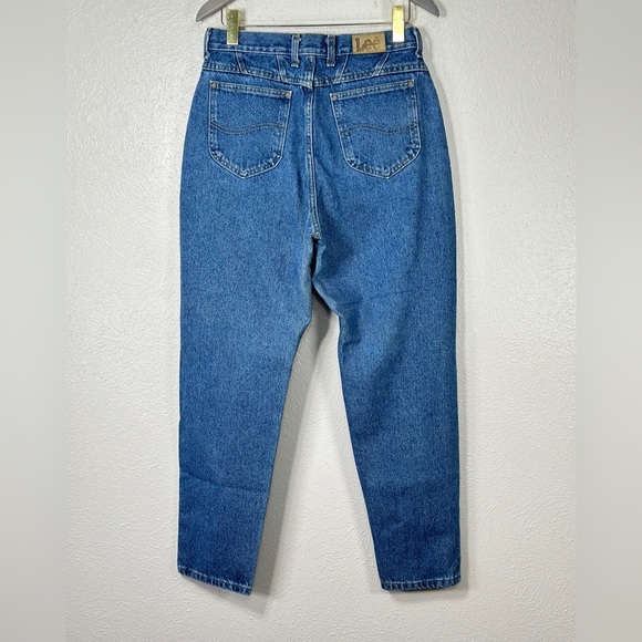 Vintage Lee high rise relaxed tapered leg mom jeans size 14 Medium made in USA - Picture 2 of 4